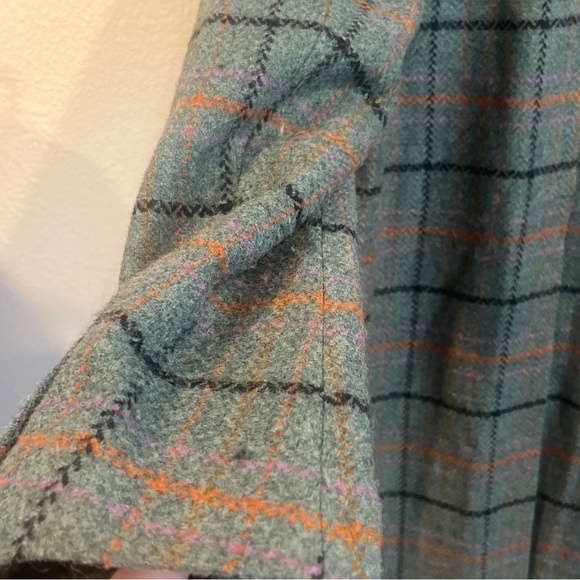 Remain by Birger Christensen Debbie coat heavy check wool blend size 4 gray blue - Picture 16 of 16